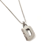 GUCCI Necklace Initial Necklace D Silver925 Silver unisex Used