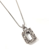 GUCCI Necklace Initial Necklace D Silver925 Silver unisex Used