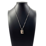 GUCCI Necklace Initial Necklace E Silver925 Silver unisex Used