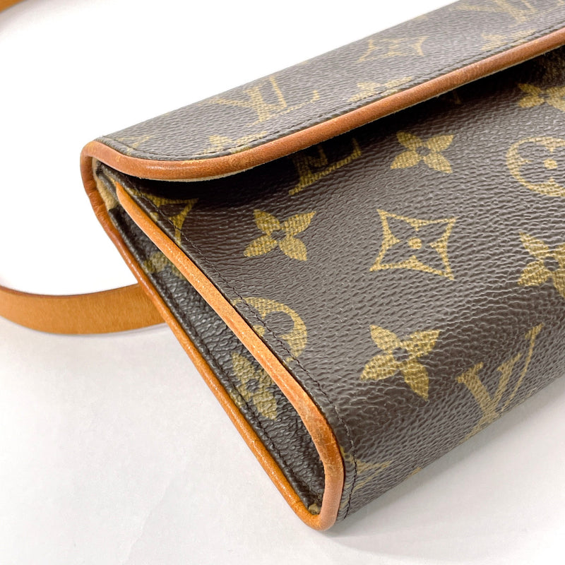 LOUIS VUITTON Waist bag M51855 Pochette Florentine Monogram canvas/Leather Brown Women Used