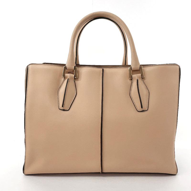 TOD’S Tote Bag PM32 D-styling leather beige beige Women Used