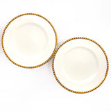 TIFFANY&Co. Tableware Gold Band pair plate Pottery white white unisex Used