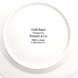 TIFFANY&Co. Tableware Gold Band pair plate Pottery white white unisex Used