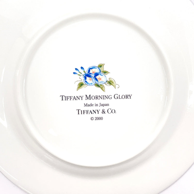 TIFFANY&Co. Tableware MORNING GLORY pair plate Pottery white white unisex Used