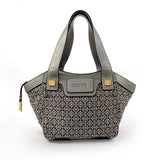 LOEWE Tote Bag anagram canvas/leather gray gray Women Second hand