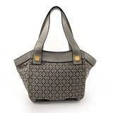 LOEWE Tote Bag anagram canvas/leather gray gray Women Second hand