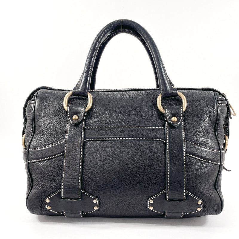 CELINE Handbag leather Black Women Used