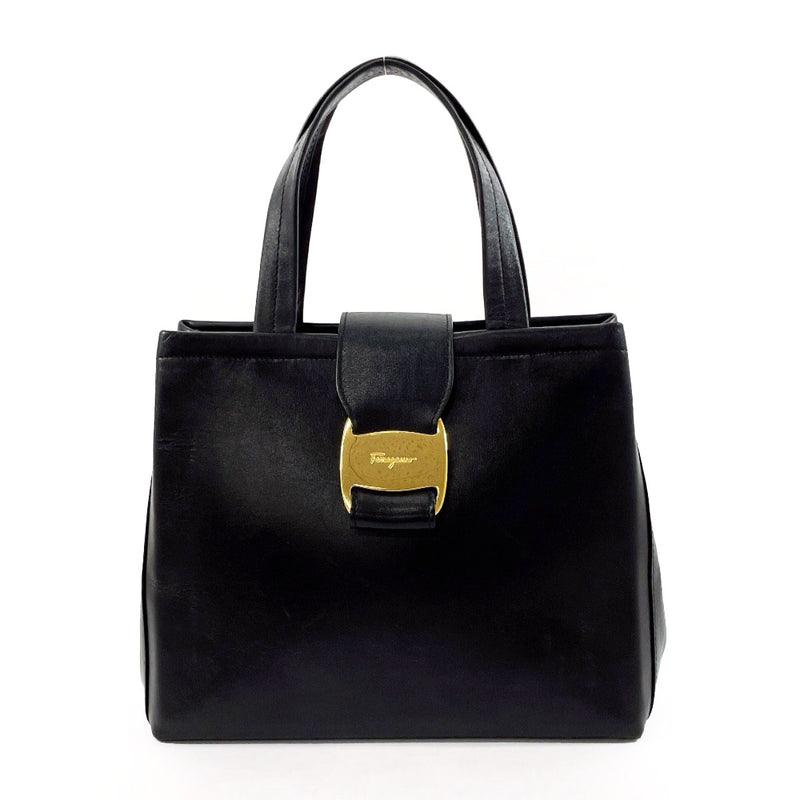 Salvatore Ferragamo Handbag AQ-218252 Vala leather Black Women Used