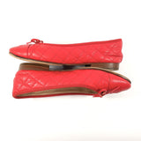 CHANEL pumps Matelasse Matt caviar skin Red Women Used