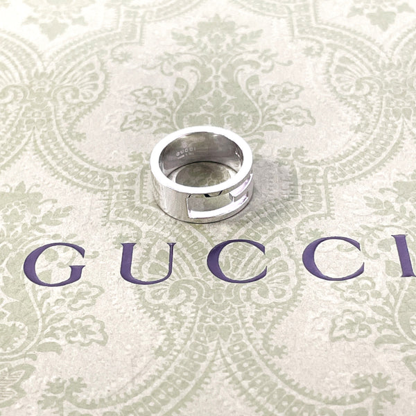 GUCCI Ring Branded Cutout G Silver925 #US 5 1/4 Silver mens Second hand