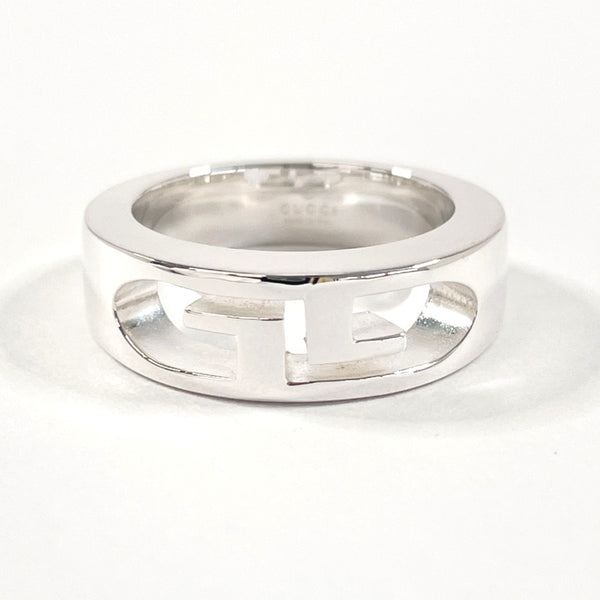 GUCCI Ring GG logo Silver925 #US 4 3/4 Silver unisex Second hand