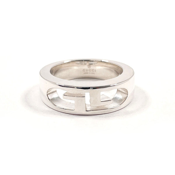 GUCCI Ring Double G logo Silver925 #US 4 3/4 Silver unisex Second hand