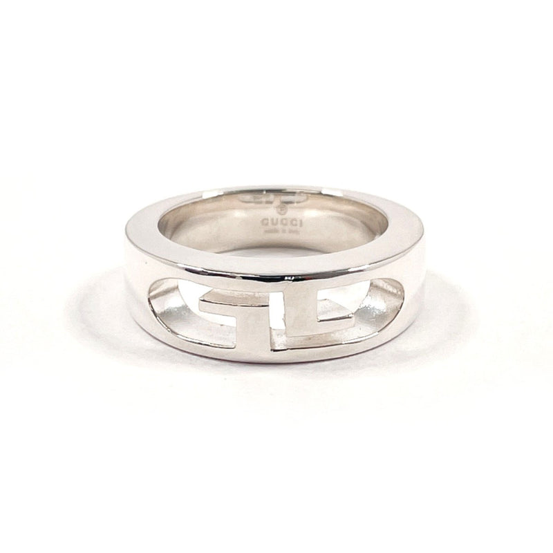 GUCCI Ring Double G logo Silver925 #US 4 3/4 Silver unisex Second hand