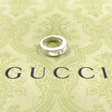 GUCCI Ring Double G logo Silver925 #US 4 3/4 Silver unisex Second hand