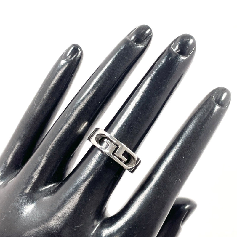 GUCCI Ring Double G logo Silver925 #US 4 3/4 Silver unisex Second hand