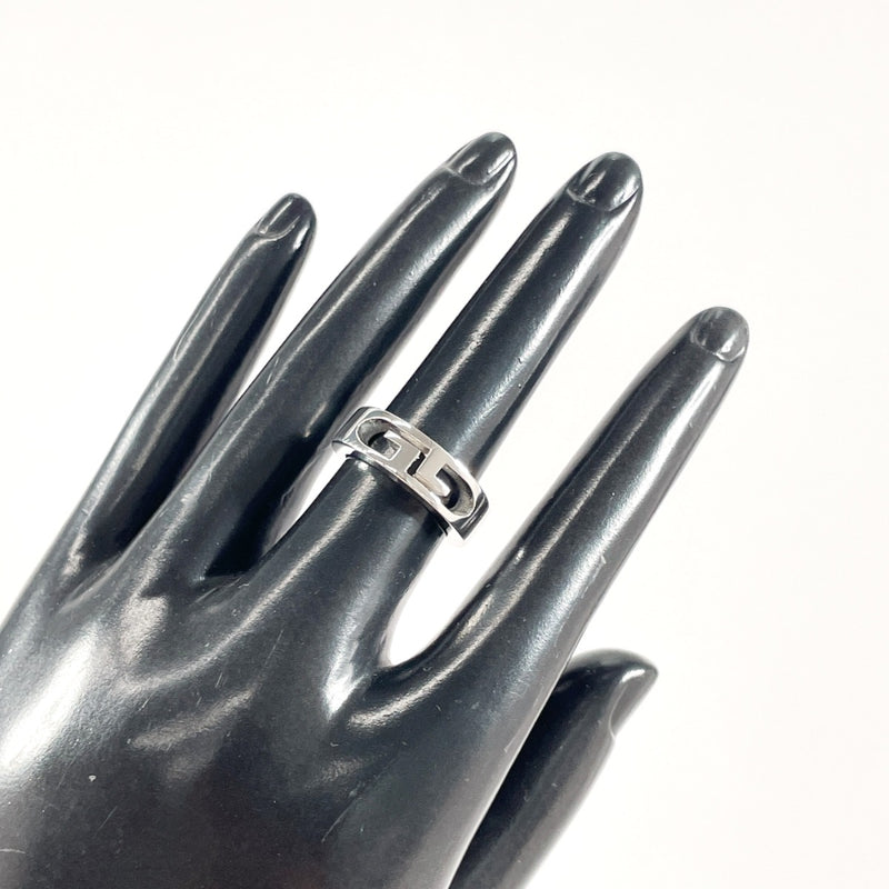 GUCCI Ring GG logo Silver925 #US 4 3/4 Silver unisex Second hand