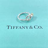 TIFFANY&Co. Ring Hook & Eye Love knot Silver925/K18 yellow gold #8(JP Size) Silver Silver Women Used