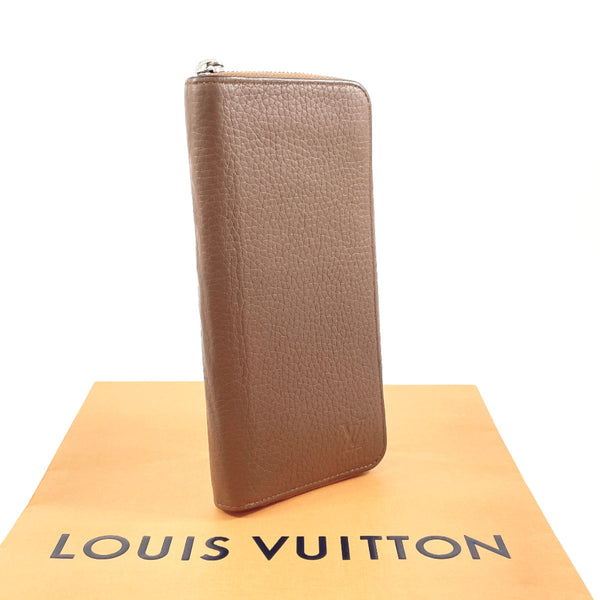 LOUIS VUITTON purse M58864 Zippy Wallet Vertical Taurillon Clemence Brown Brown mens Used