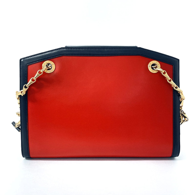 CELINE Shoulder Bag ChainShoulder leather Red Red Women Second hand