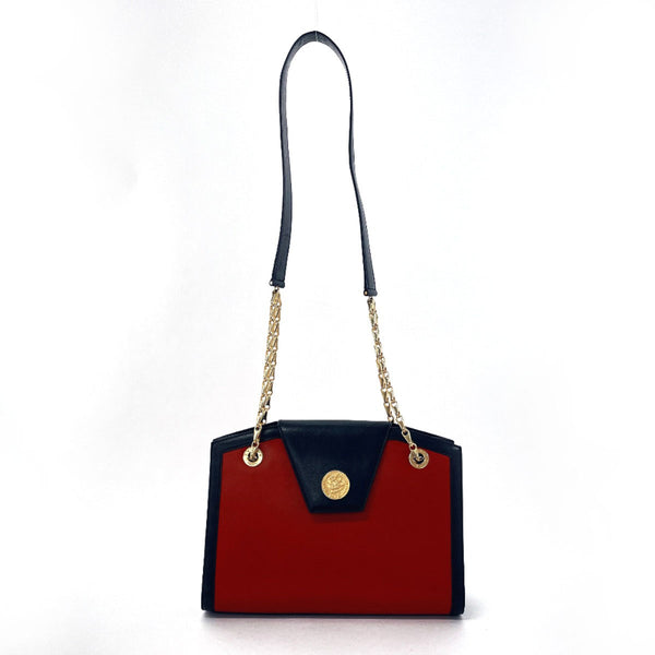 CELINE Shoulder Bag ChainShoulder leather Red Red Women Second hand