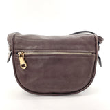 LOEWE Shoulder Bag Heritage leather Dark brown Women Used