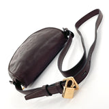 LOEWE Shoulder Bag Heritage leather Dark brown Women Used