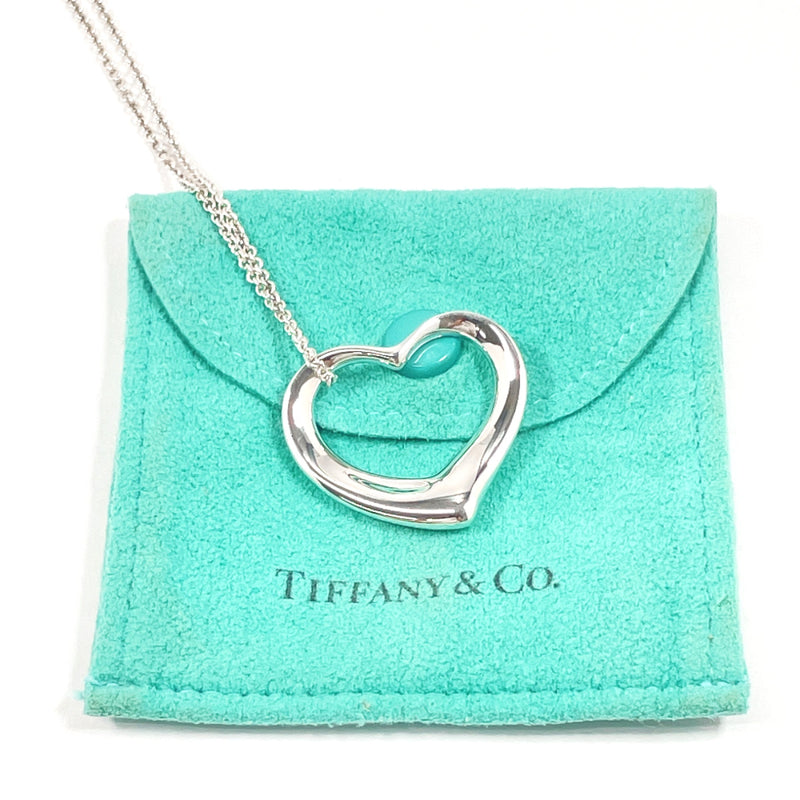 TIFFANY&Co. Necklace Open heart Elsa Peretti Sterling Silver Silver Women Used