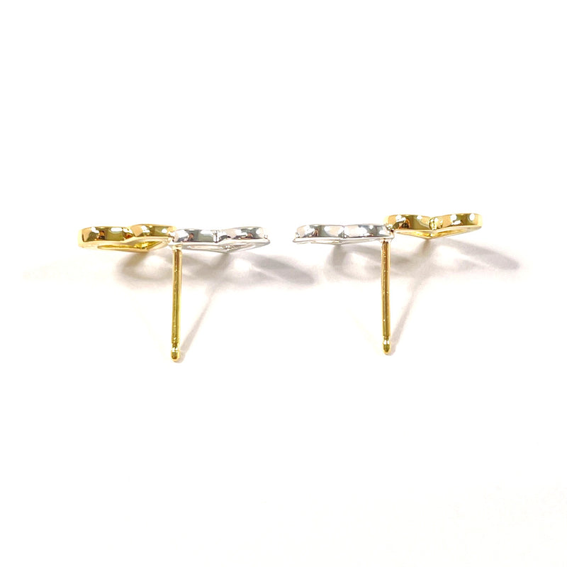 TIFFANY&Co. earring Double heart Silver925/K18 yellow gold Silver Silver Women Second hand