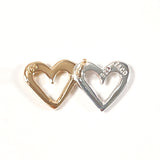 TIFFANY&Co. earring Double heart Silver925/K18 yellow gold Silver Silver Women Used