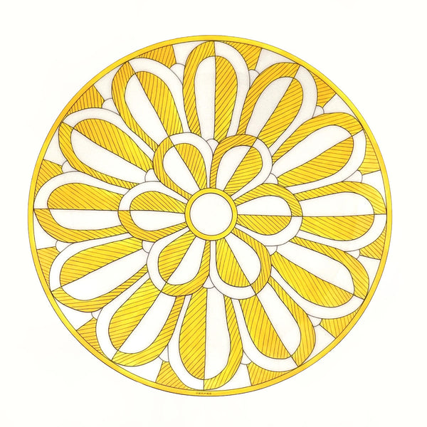 HERMES Tableware P046107P Soleil d'Hermes Dessert plate Porcelain yellow yellow unisex New