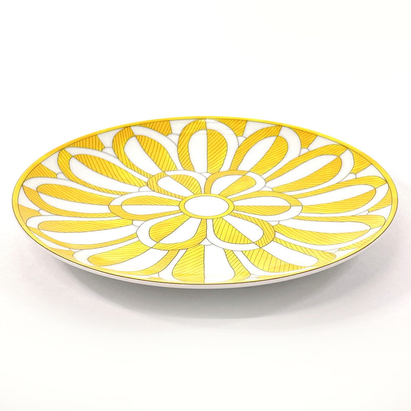 HERMES Tableware P046107P Soleil d'Hermes Dessert plate Porcelain yellow yellow unisex New