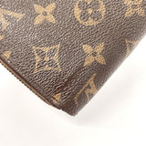 LOUIS VUITTON purse M60017 Zippy wallet Monogram canvas Brown unisex Used