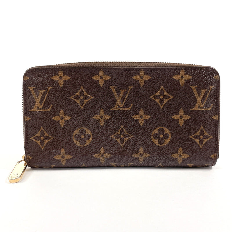 LOUIS VUITTON purse M60017 Zippy wallet Monogram canvas Brown unisex Used