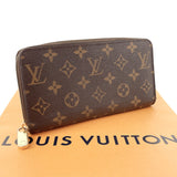 LOUIS VUITTON purse M60017 Zippy wallet Monogram canvas Brown unisex Used