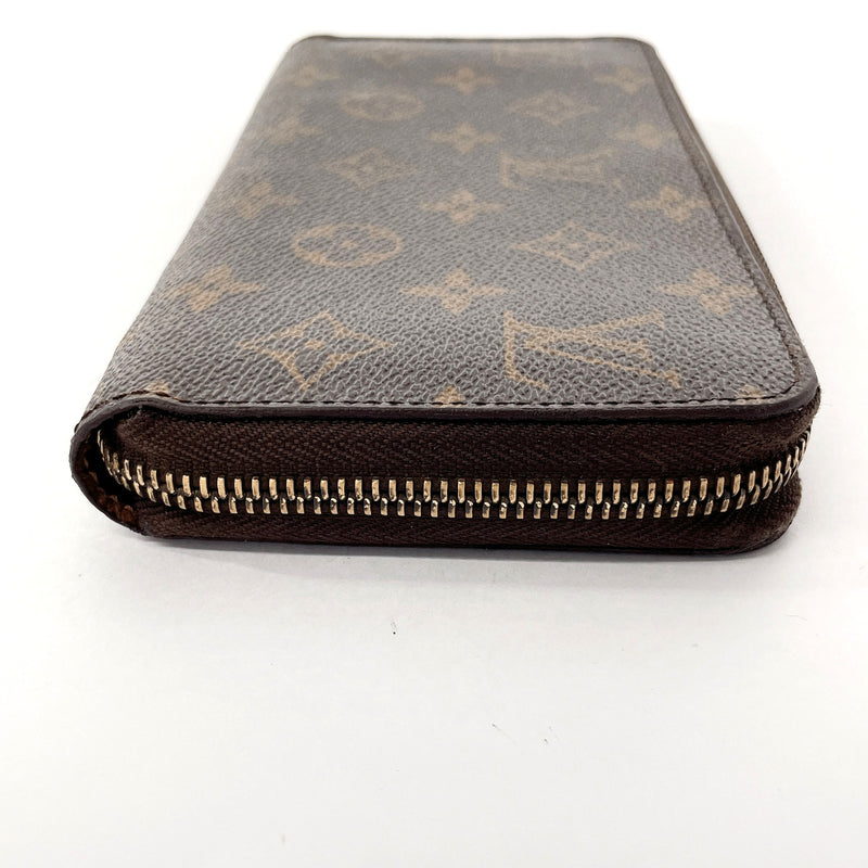 LOUIS VUITTON purse M60017 Zippy wallet Monogram canvas Brown unisex Used