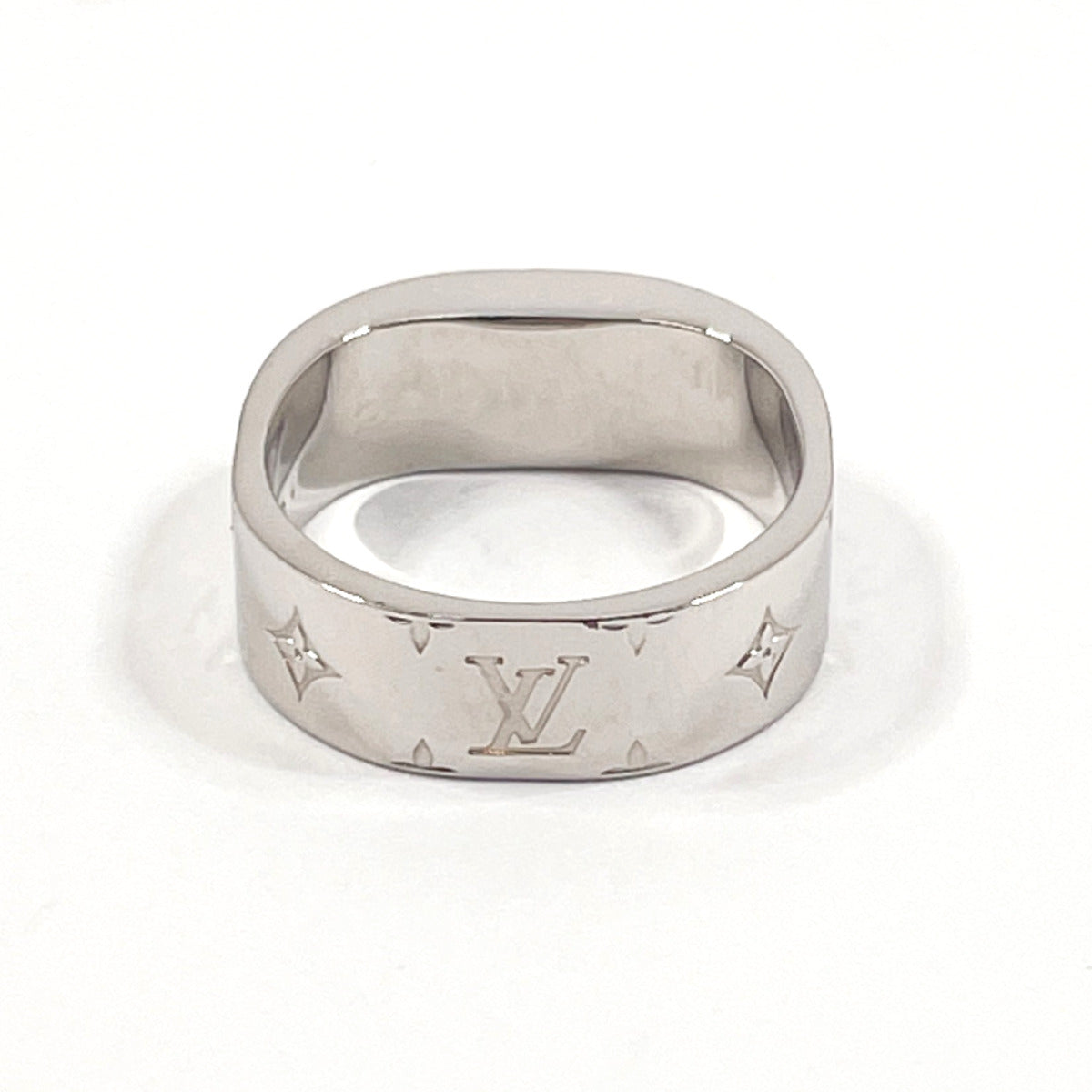 LOUIS VUITTON Ring M00216 Nanogram metal #10.5(JP Size) Silver Silver –  JP-BRANDS.com