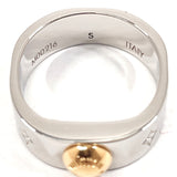 LOUIS VUITTON Ring M00216 Nanogram metal #10.5(JP Size) Silver Silver Women Used