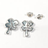 CHANEL earring Clover Silver925 Silver Women Used