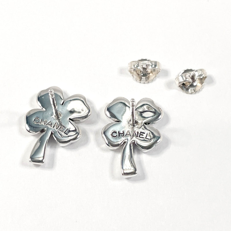 CHANEL earring Clover Silver925 Silver Women Second hand