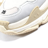 BALENCIAGA sneakers 524036 Triple S Nylon white Women Used