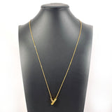 LOUIS VUITTON Necklace M61080 LV&ME Initial Y metal gold unisex Used