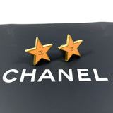 CHANEL Earring COCO Mark Star Gold Plated gold gold 01 P Women Used