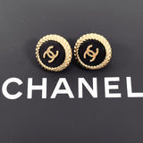 CHANEL Earring COCO Mark metal gold 95 C Women Used