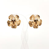 CHANEL Earring flour metal gold 00 T Women Used