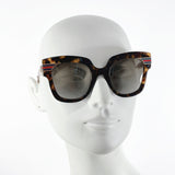 GUCCI sunglasses GG0281S Webbing line metal/Synthetic resin Brown unisex Second hand