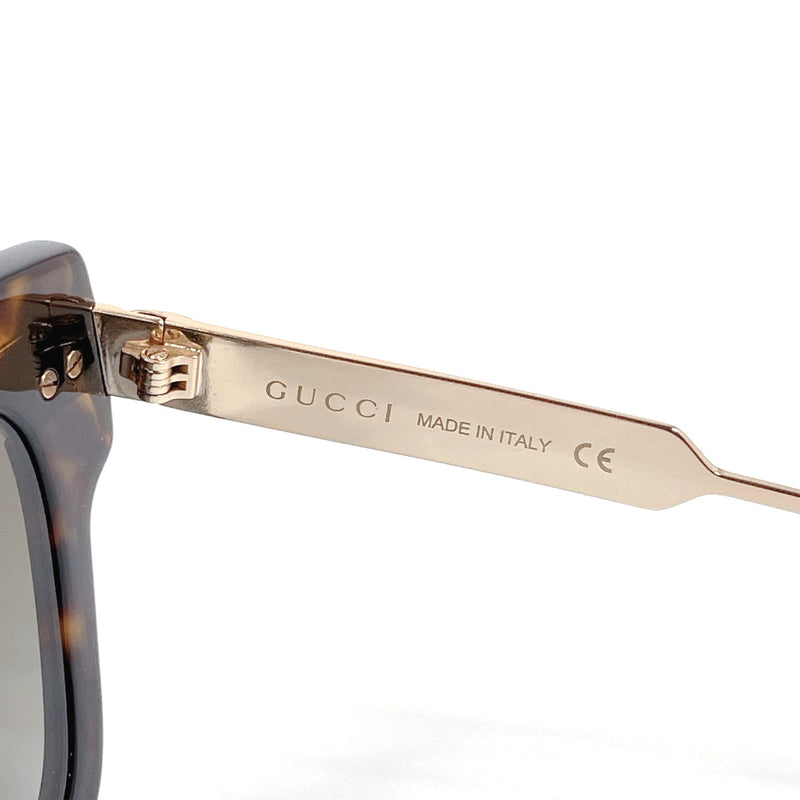 GUCCI sunglasses GG0281S Webbing line metal/Synthetic resin Brown unisex Used