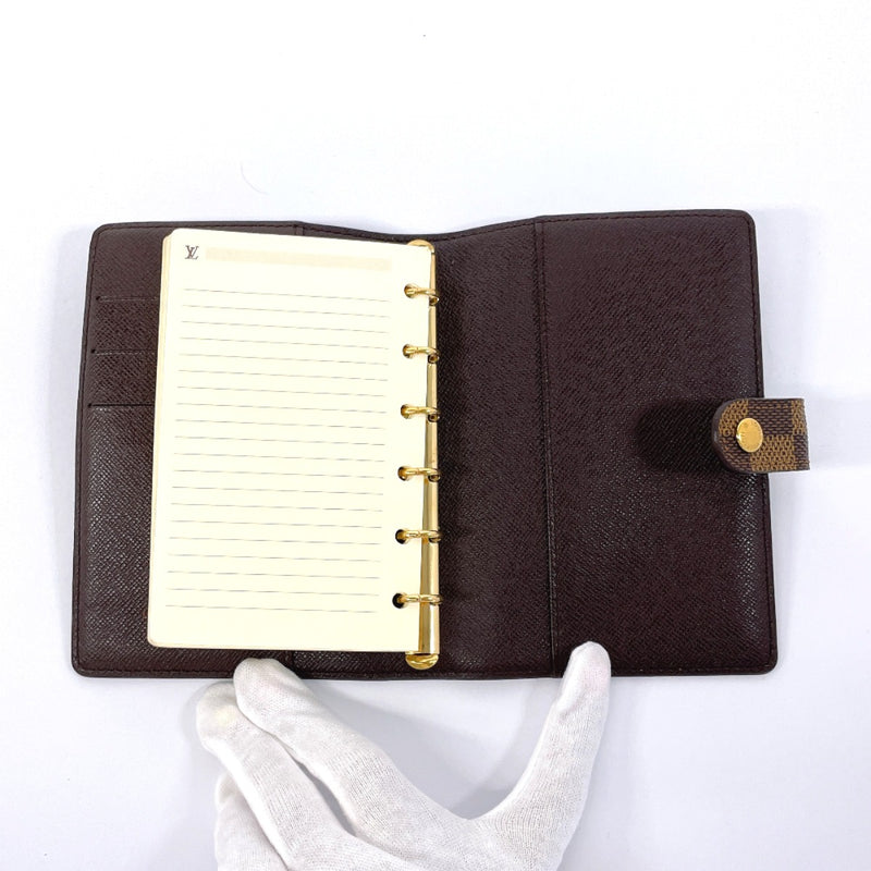 LOUIS VUITTON Notebook cover R20700 Agenda PM Damier Brown unisex Second hand