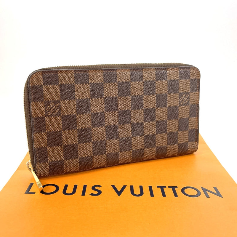 LOUIS VUITTON purse N60003 Zippy Organizer Damier Brown unisex Used