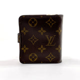 LOUIS VUITTON wallet M61667 Compact zip Monogram canvas Brown Women Used