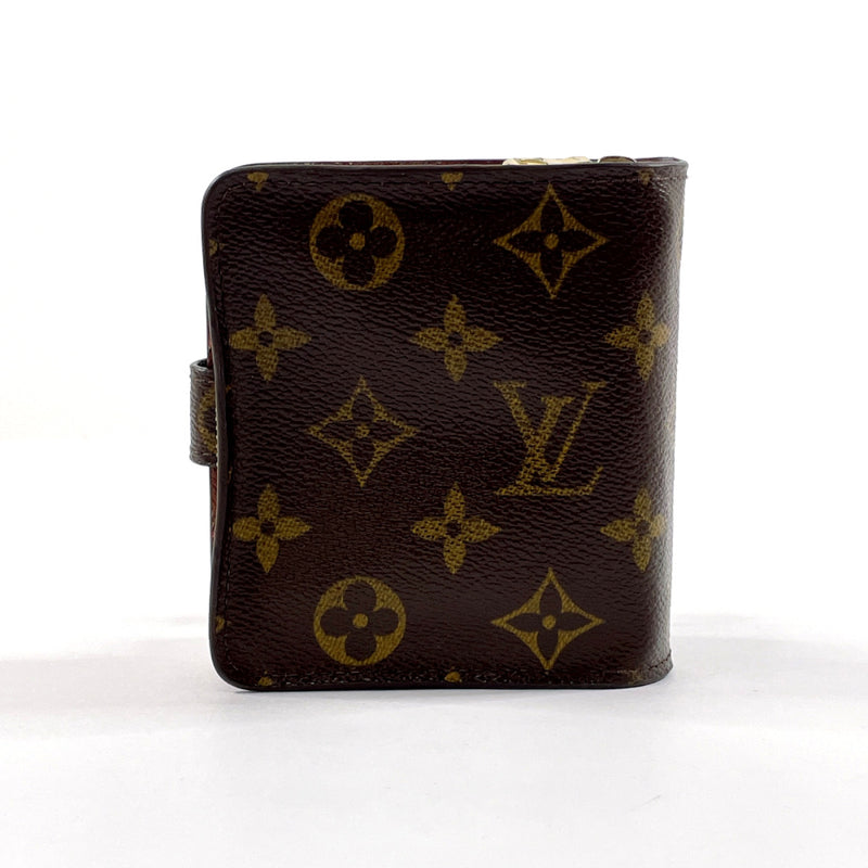 LOUIS VUITTON wallet M61667 Compact zip Monogram canvas Brown Women Used